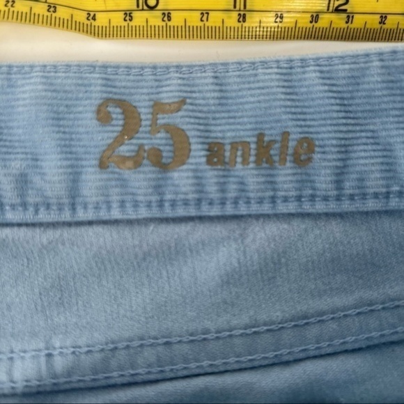 J. CREW Toothpick Ankle Skinny Corduroy Blue Pants 25 - Picture 6 of 7